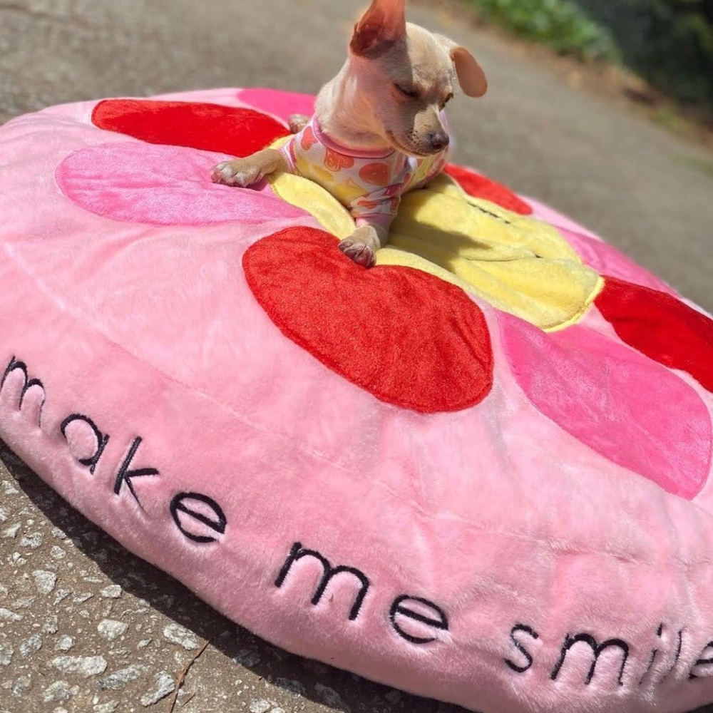 Dog Bed Cover Happy Flower